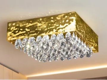 MAGMA 450 - Ceiling lamp with crystals by Patrizia Volpato - view 2